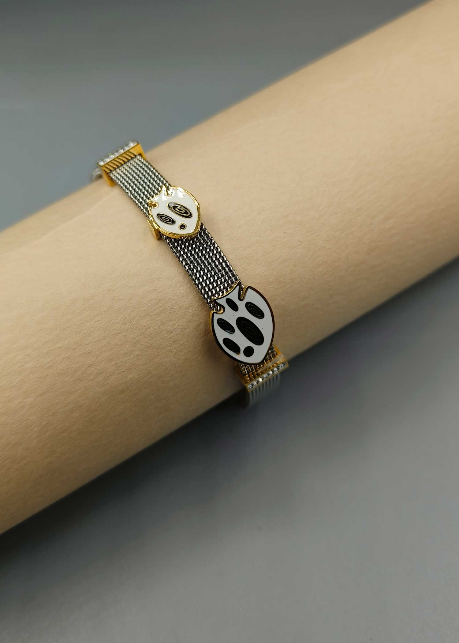 Cubic Zircon Fish Style Women Loose Bracelet