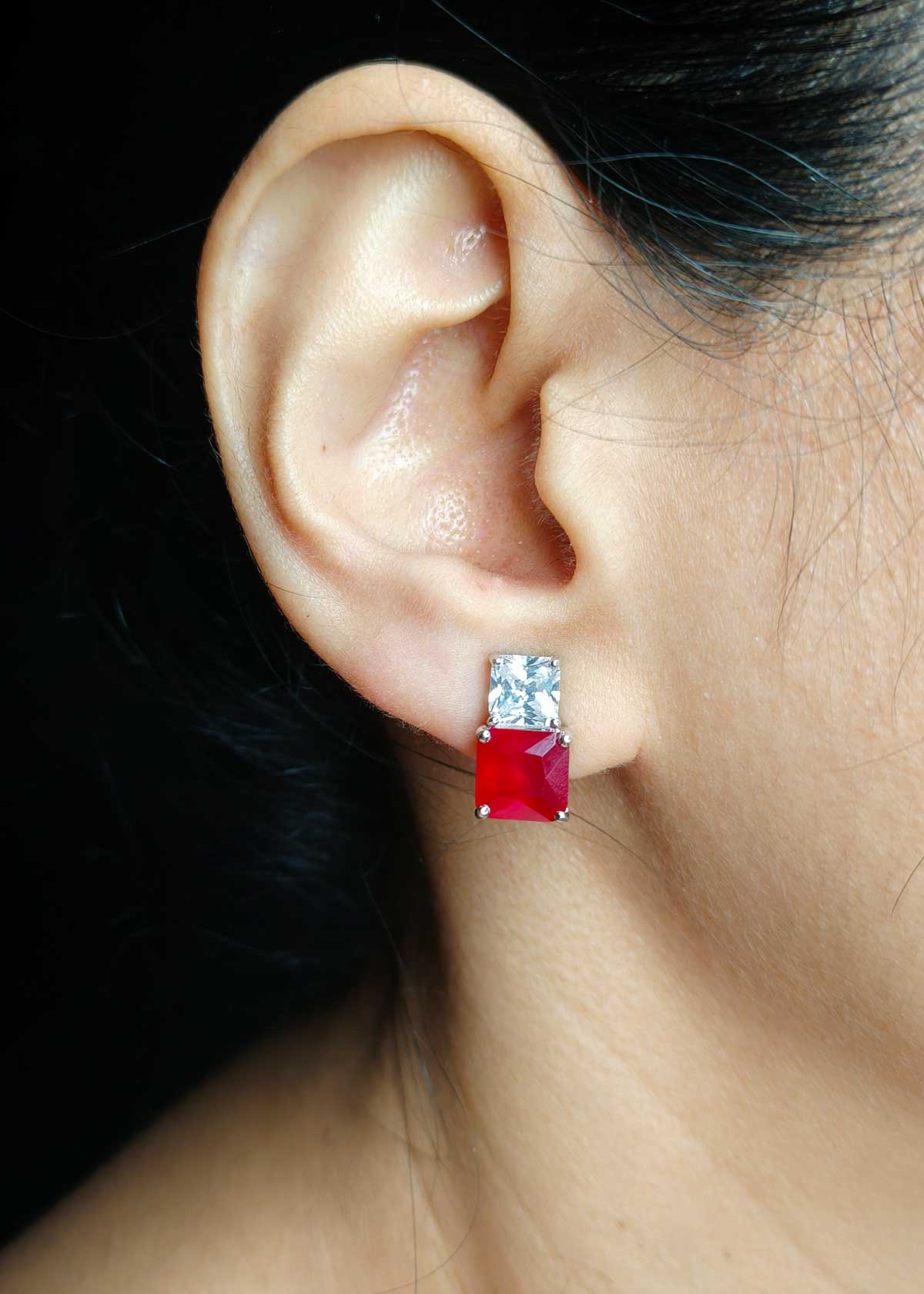 92.5 Sterling Silver Classy Solitaire Pendant Set