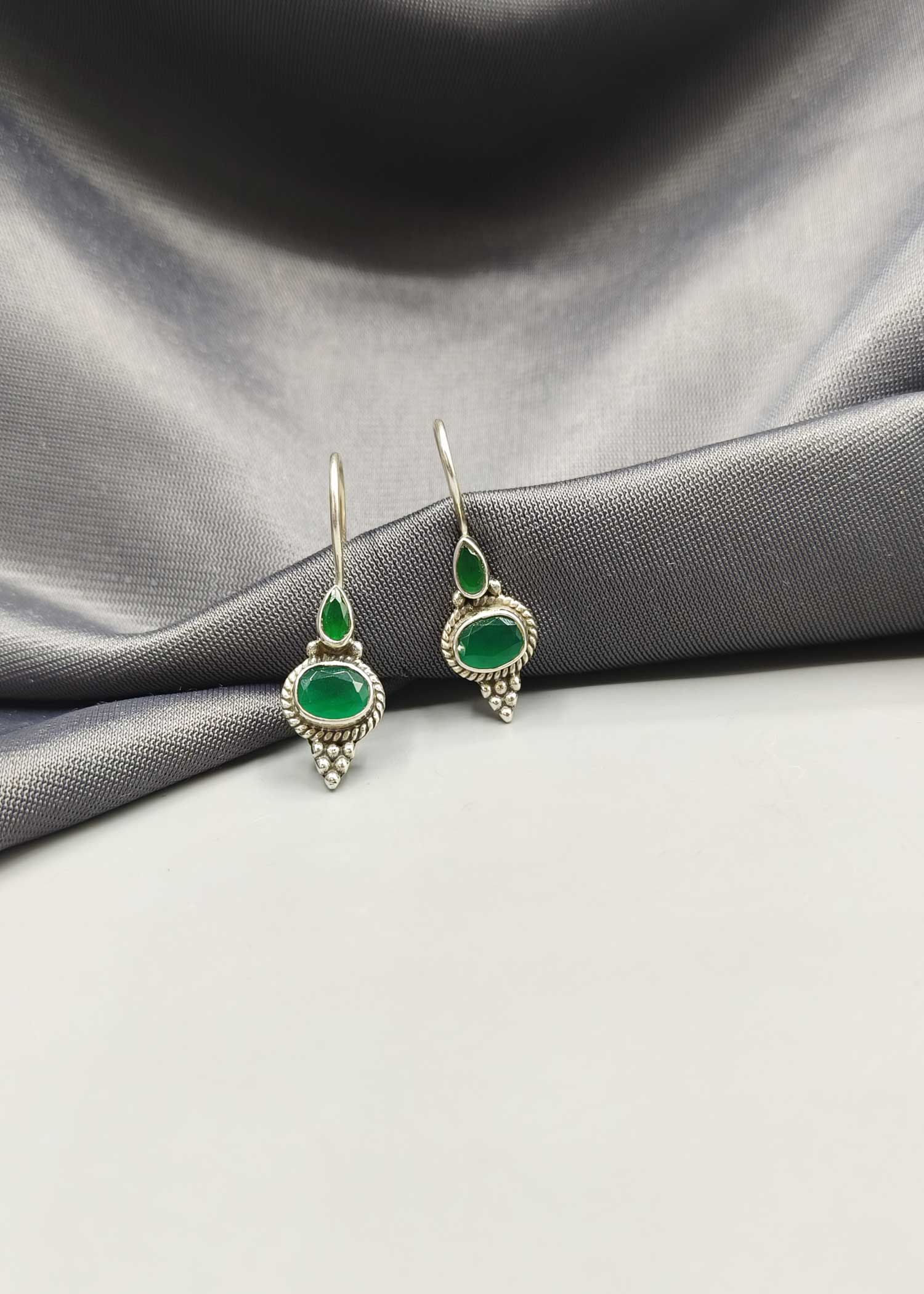 92.5 Sterling Silver Fish Hook Earring