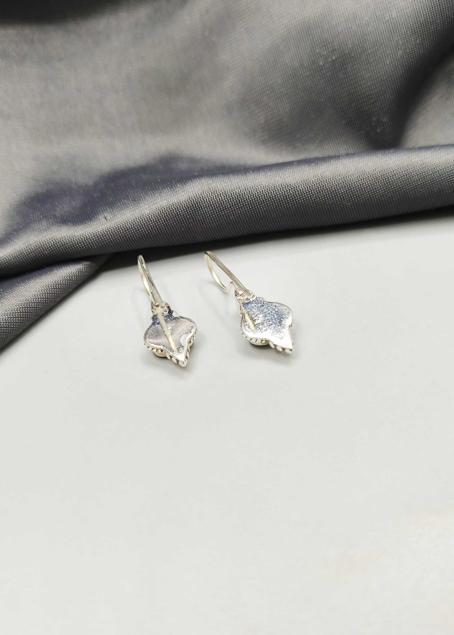 92.5 Sterling Silver Fish Hook Earring