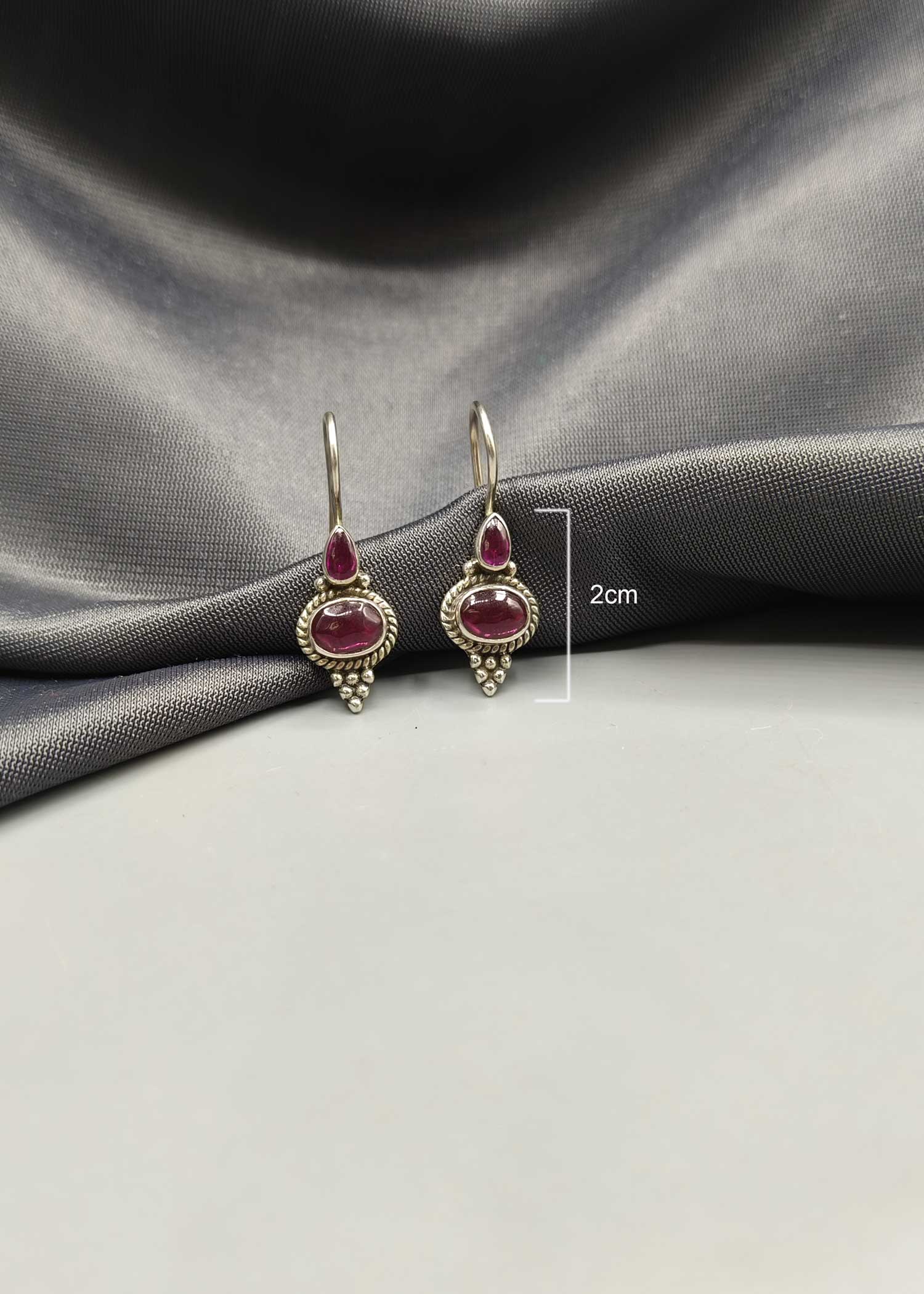 92.5 Sterling Silver Fish Hook Earring
