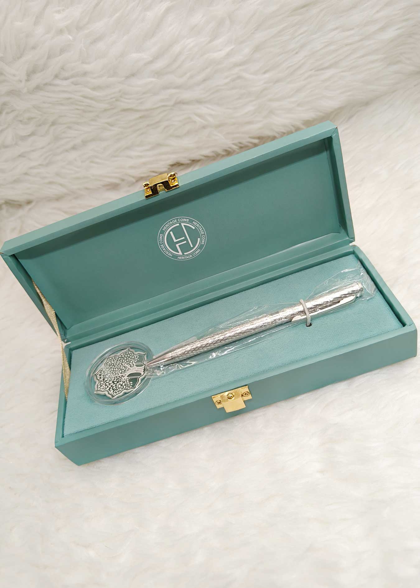 999 Fine Silver Coin With 92.5 Sterling Silver Pen Gift Set