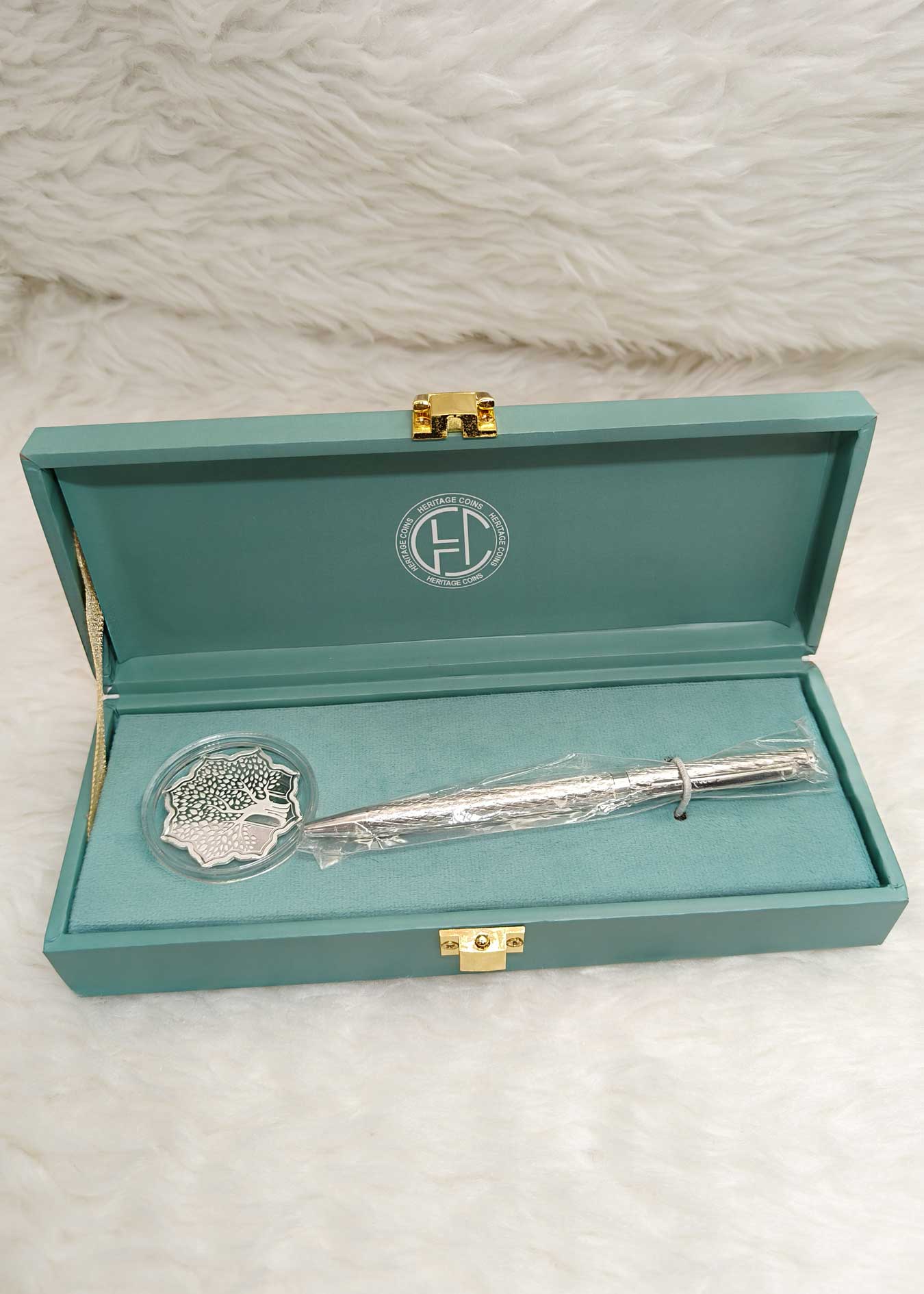 999 Fine Silver Coin With 92.5 Sterling Silver Pen Gift Set