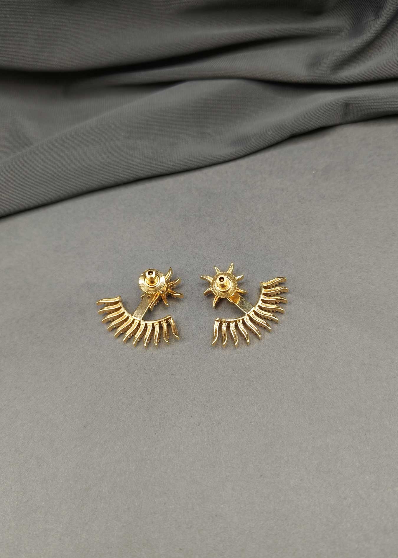 Gold-Silver Plated Stylish Party Wear Cubic Zircon Women Earring