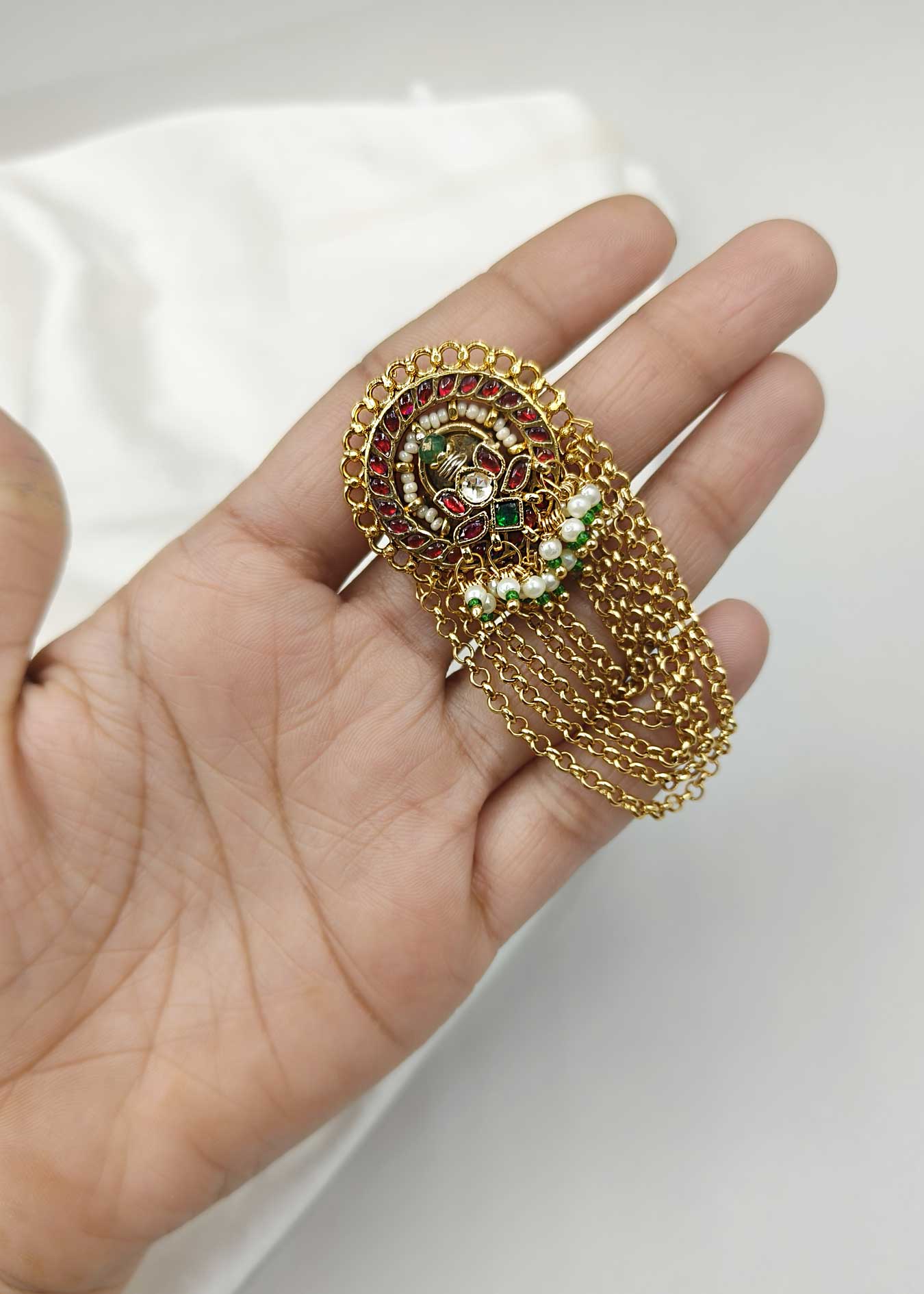 Kundan Finger Ring