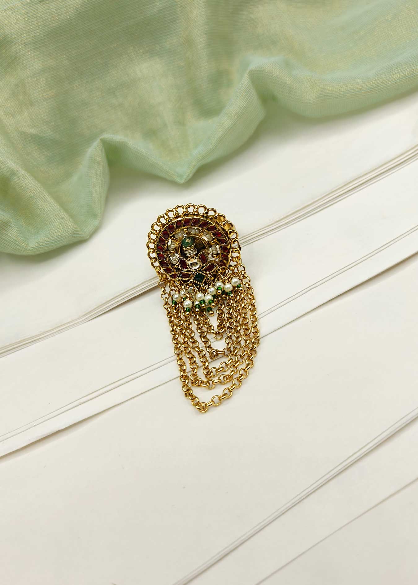 Kundan Finger Ring