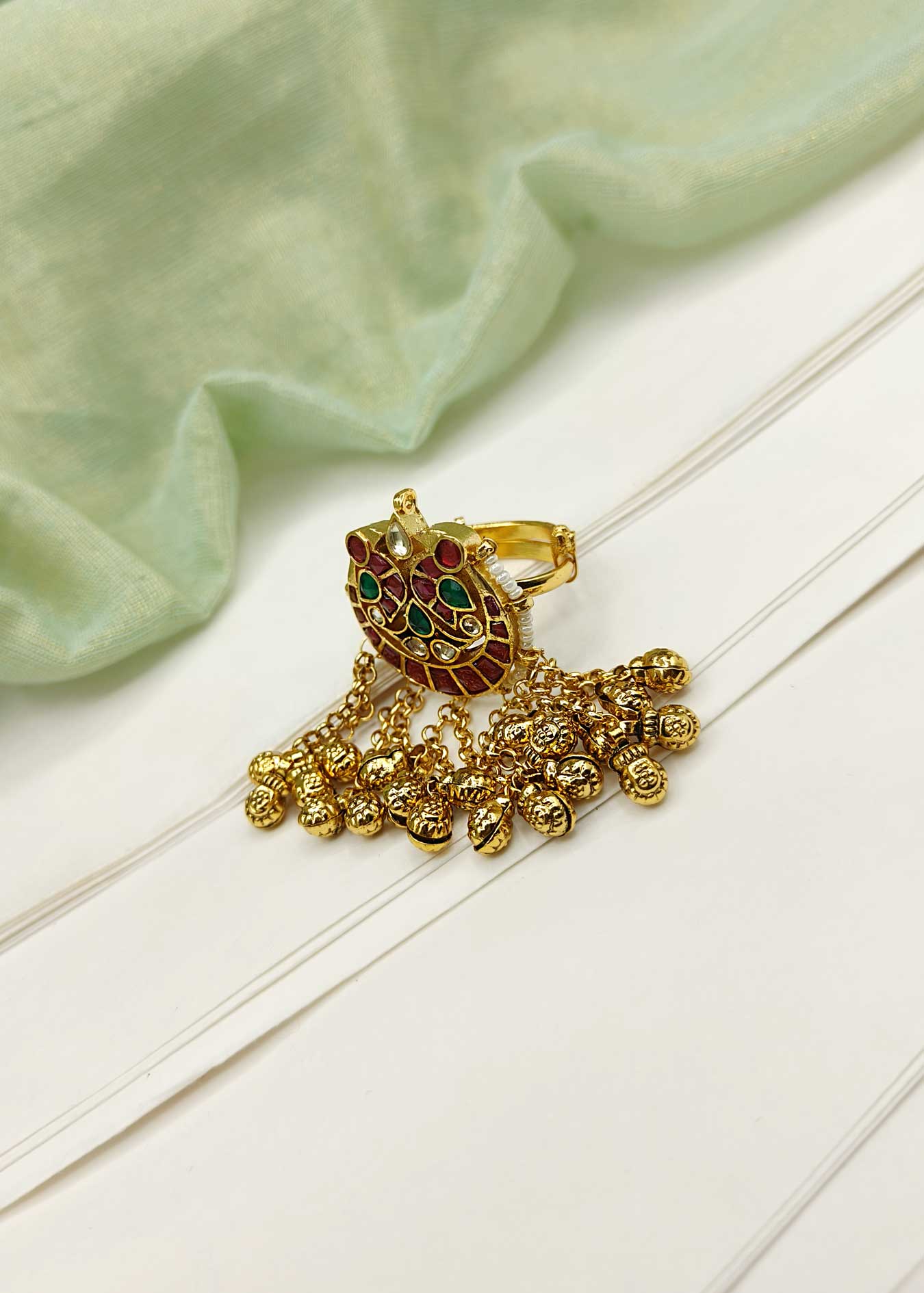 Kundan Finger Ring