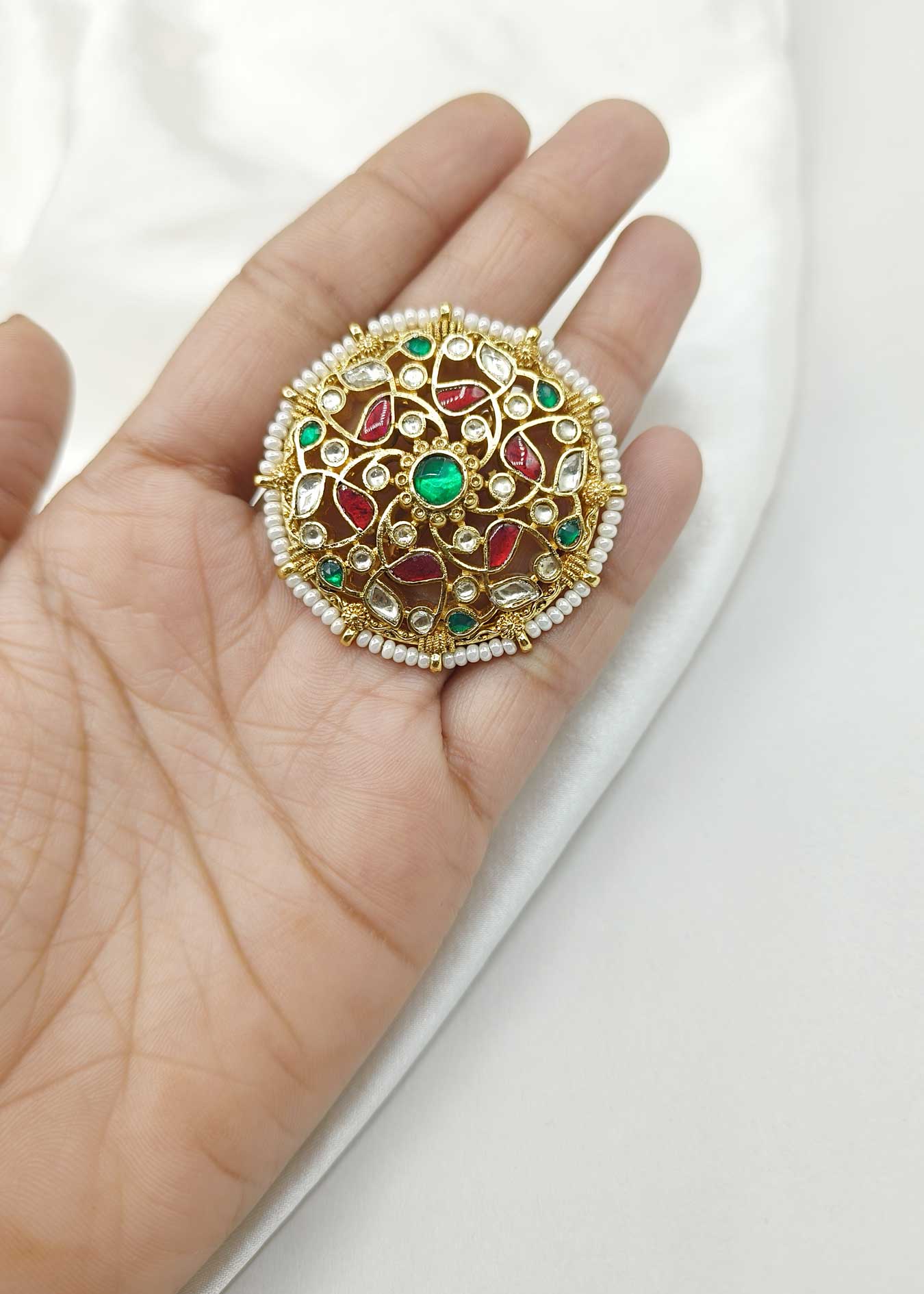 Kundan Finger Ring