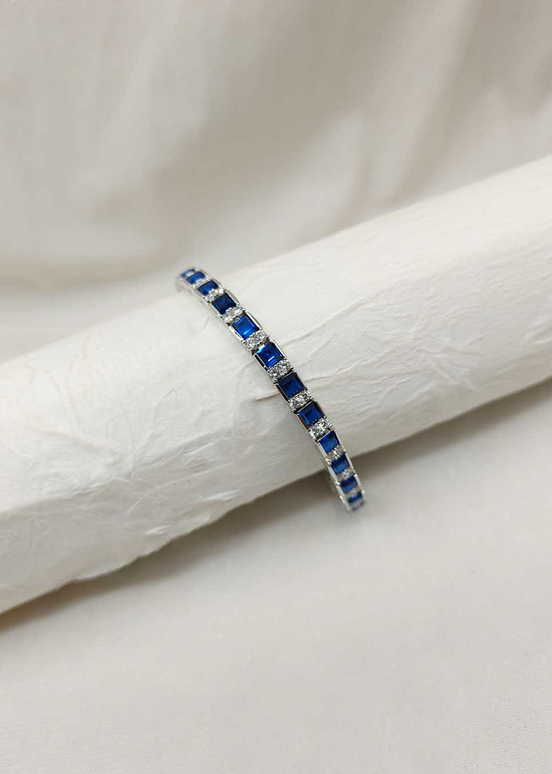 Cubic Zircon Vintage Square Cut Shape Women Tennis Loose Bracelet