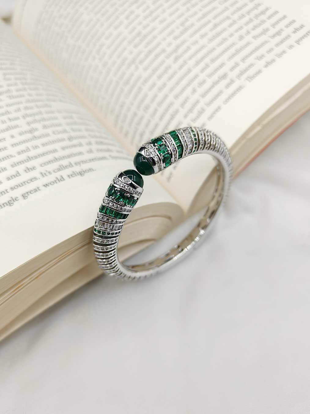 Zircon Kada Bracelet