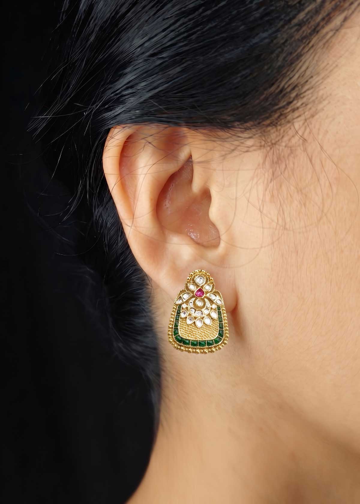 Kundan Pearl Long Necklace Set