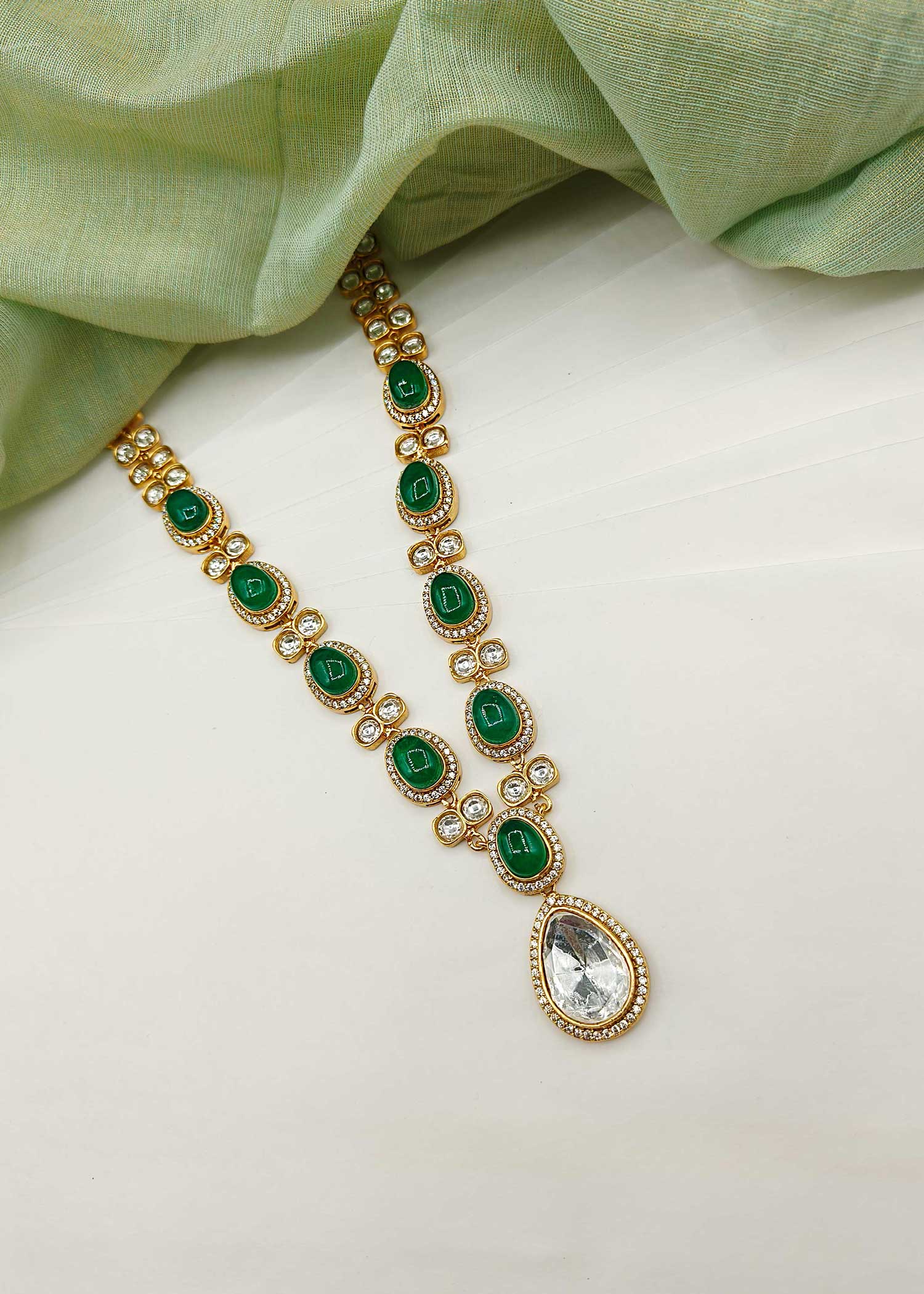 Long Kundan Necklace