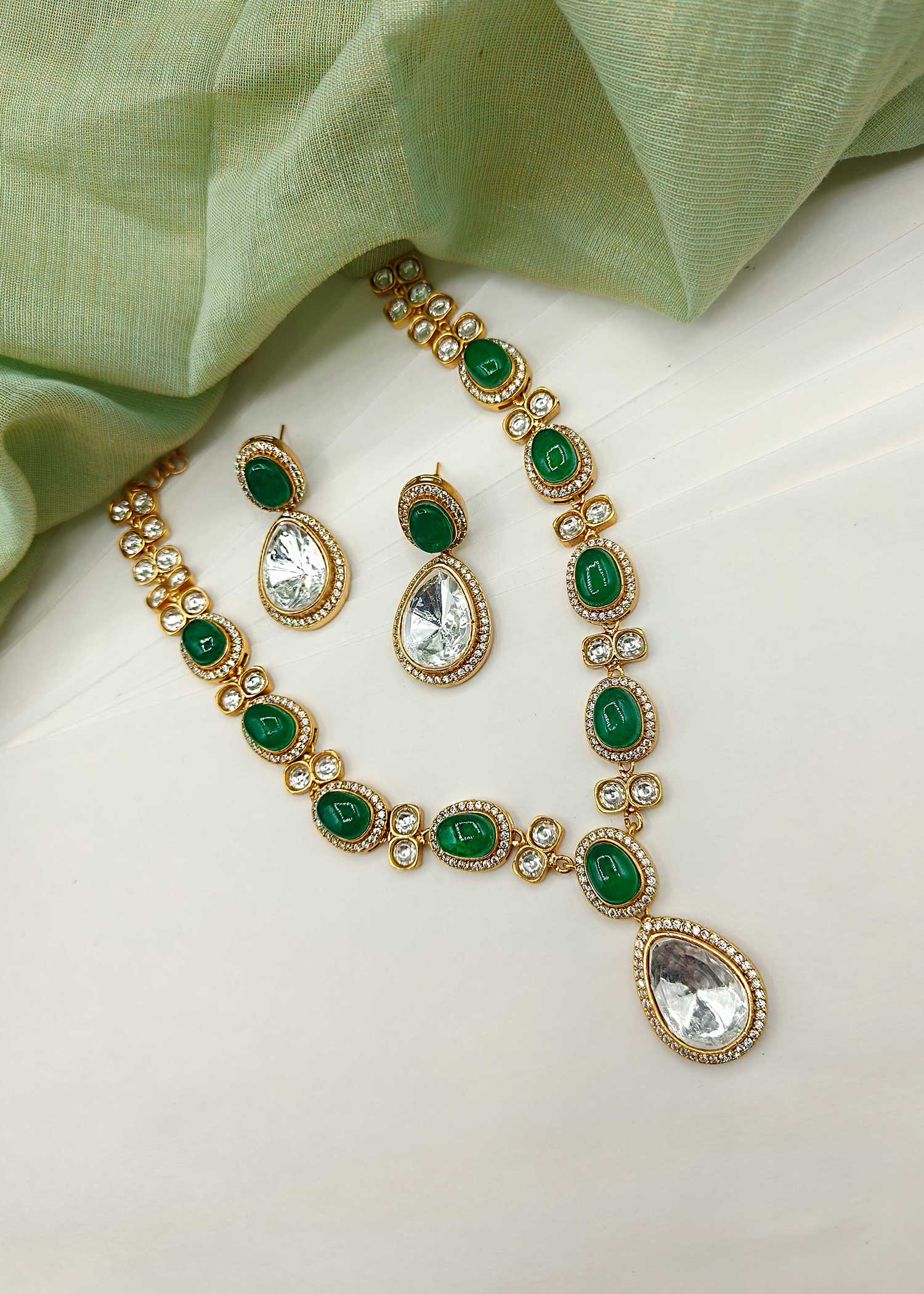 Long Kundan Necklace