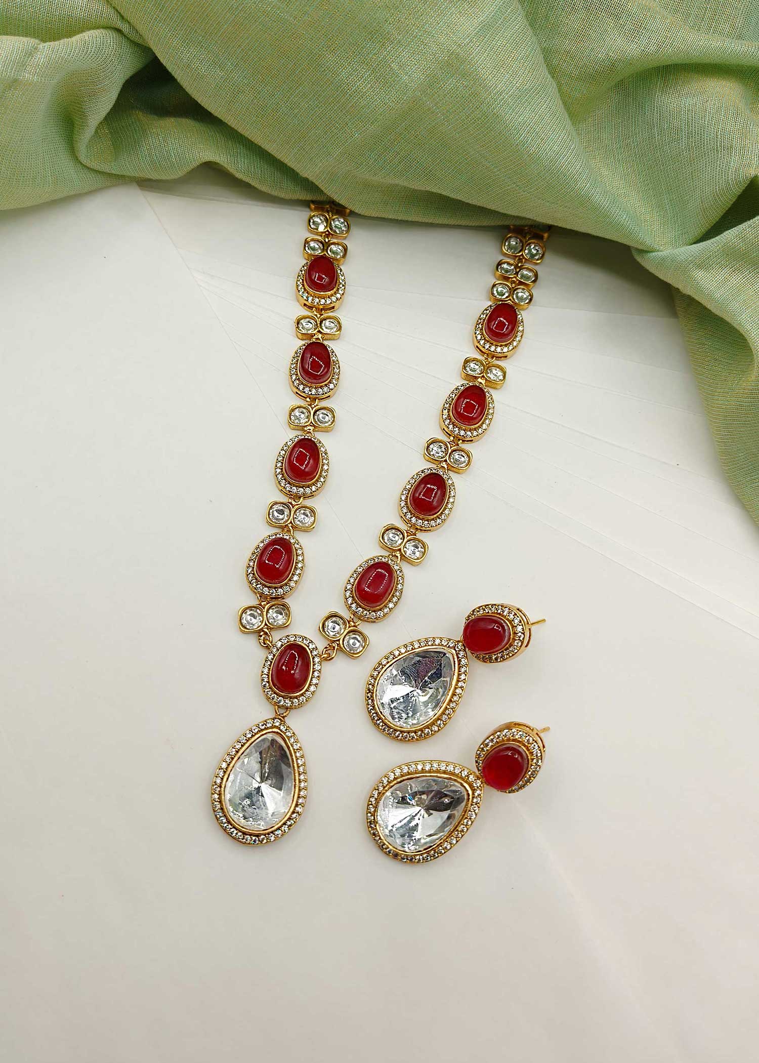Long Kundan Necklace