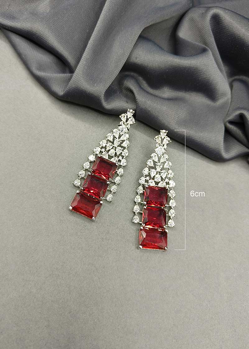 Multicolor Western Style Diamond Necklace Set