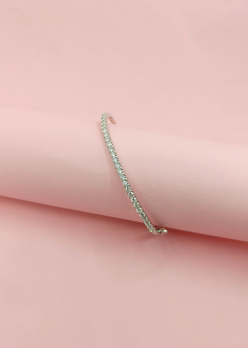 Cubic Zircon Delicate Diamond Kada Bracelet For Women