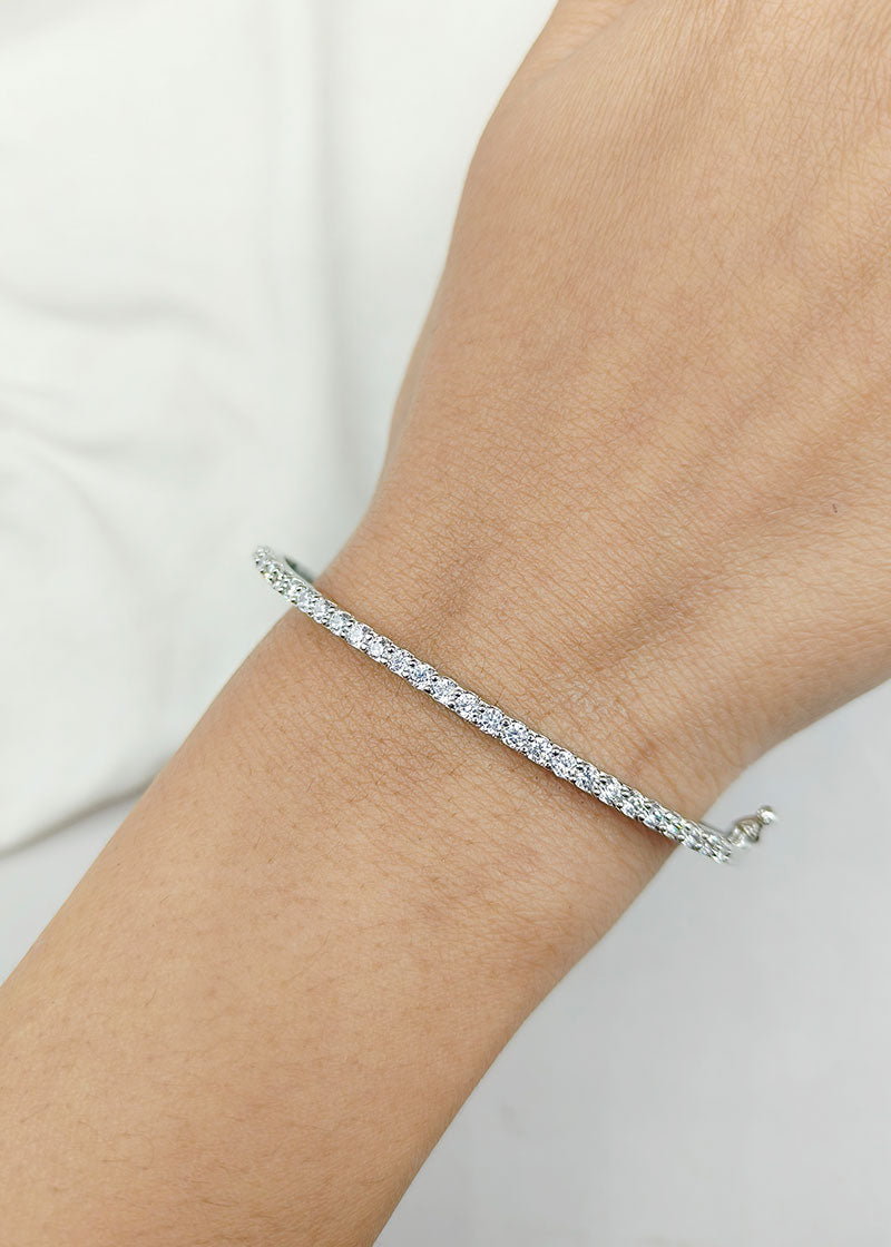Cubic Zircon Delicate Diamond Kada Bracelet