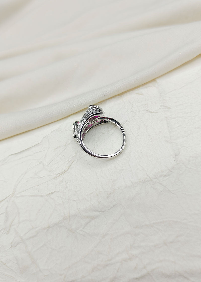 Pink Fancy Designer Diamond Women Adjustable Ring