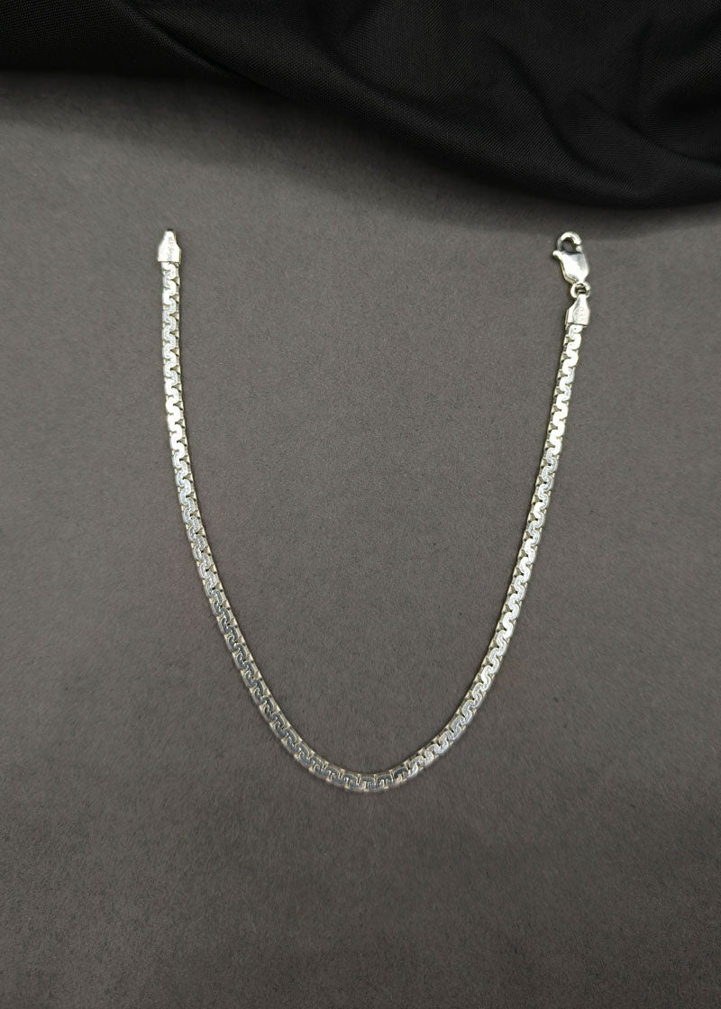 92.5 Sterling Silver Mesh Loose Bracelet for Men / Boys