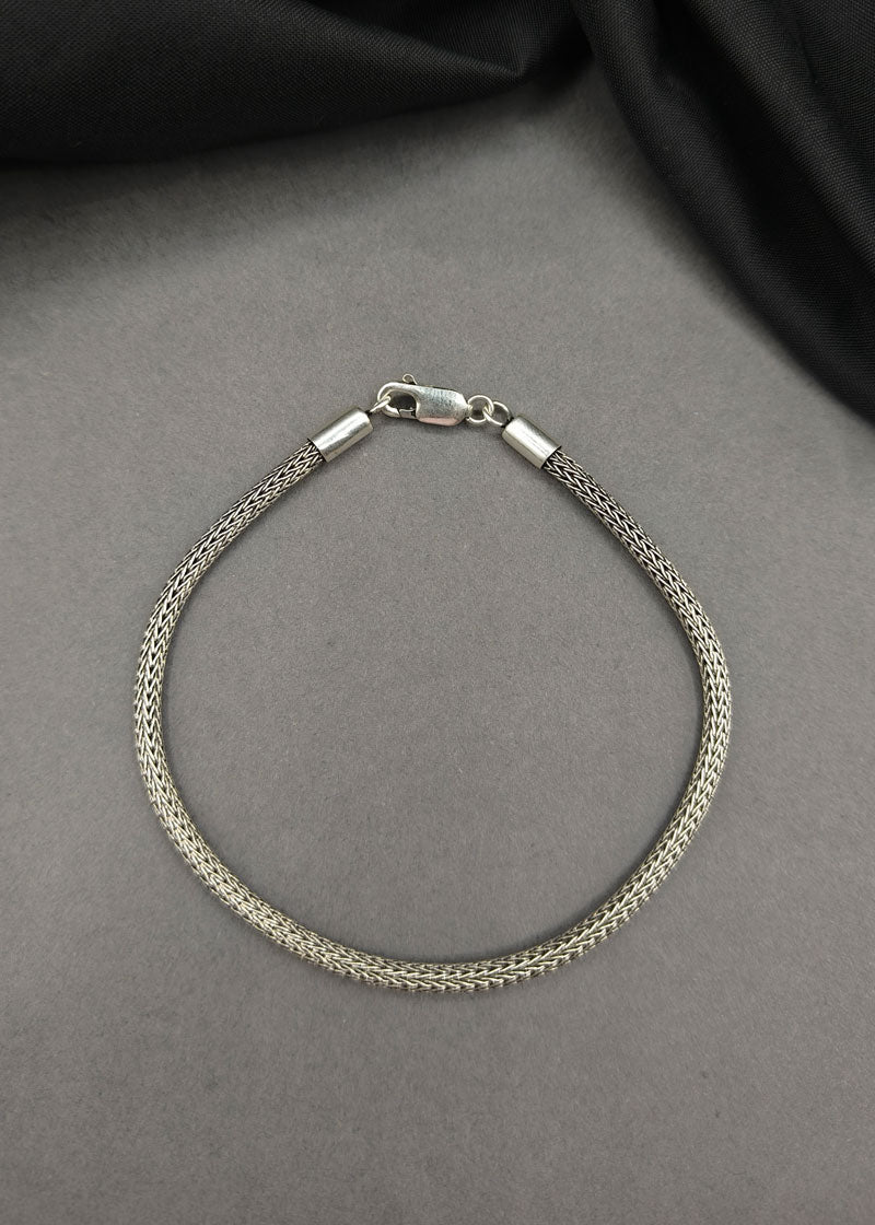 92.5 Sterling Silver Mesh Loose Bracelet for Men / Boys