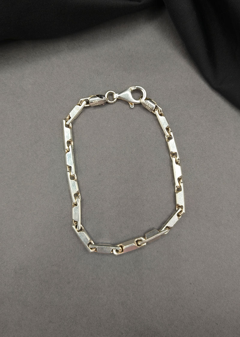 92.5 Sterling Silver Heavy Weight Loose Men Bracelet