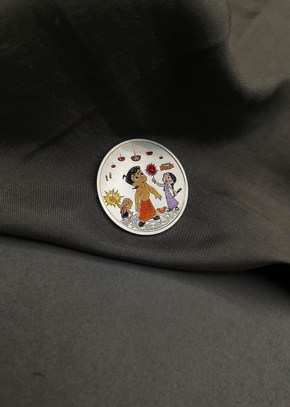 Chhota Bheem Design 999 Pure Silver Coin