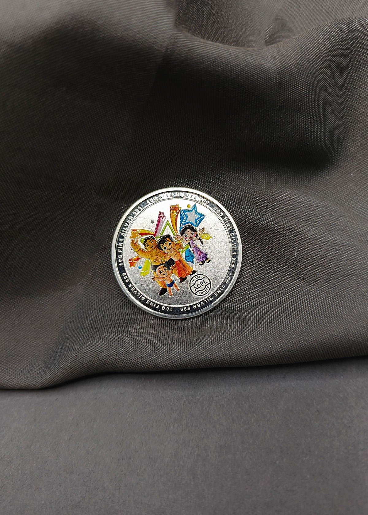 Chhota Bheem Design 999 Pure Silver Coin
