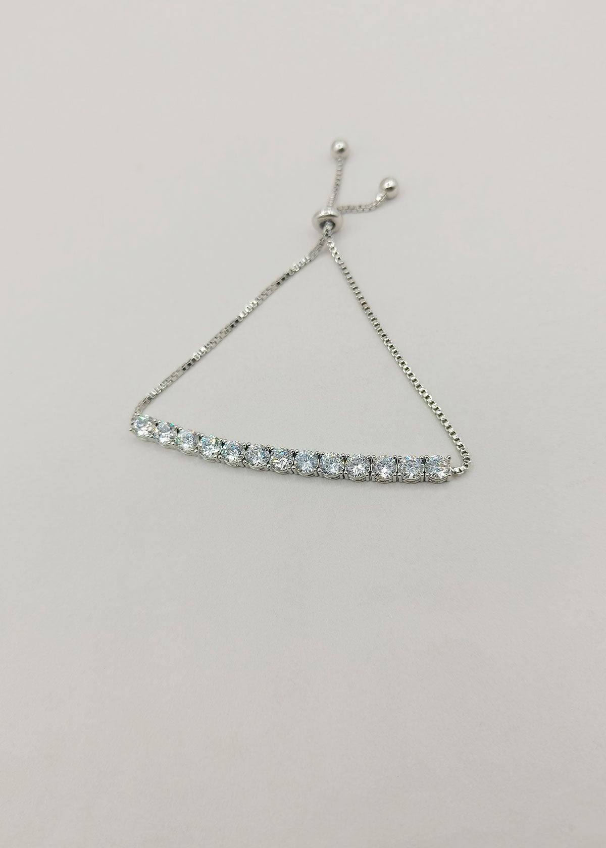 Cubic Zircon Gold Silver Plated Studded Fully Adjustable Loose Bracelet