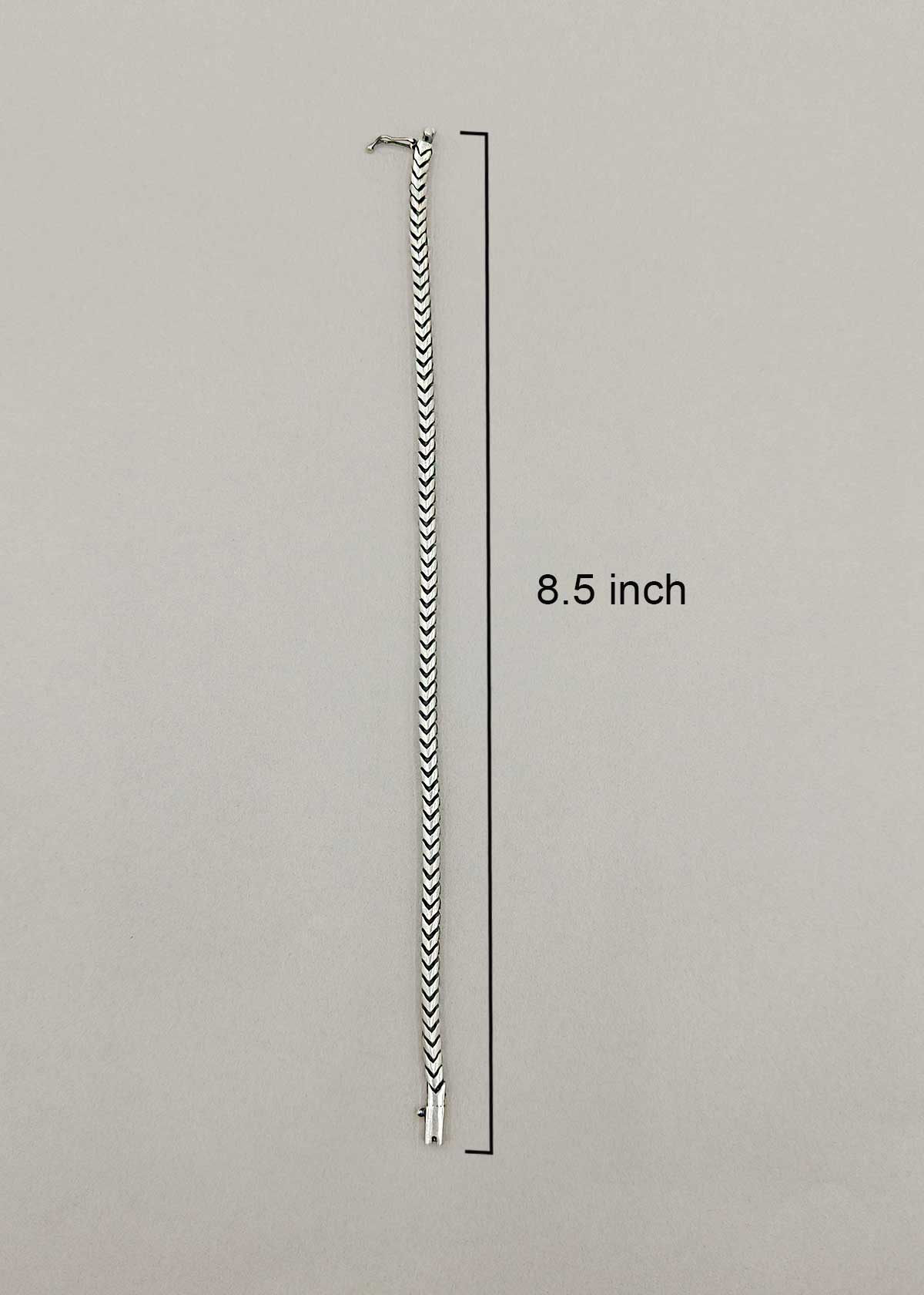 Classic Curb Chain Design 92.5 Sterling Silver Loose Bracelet For Mens