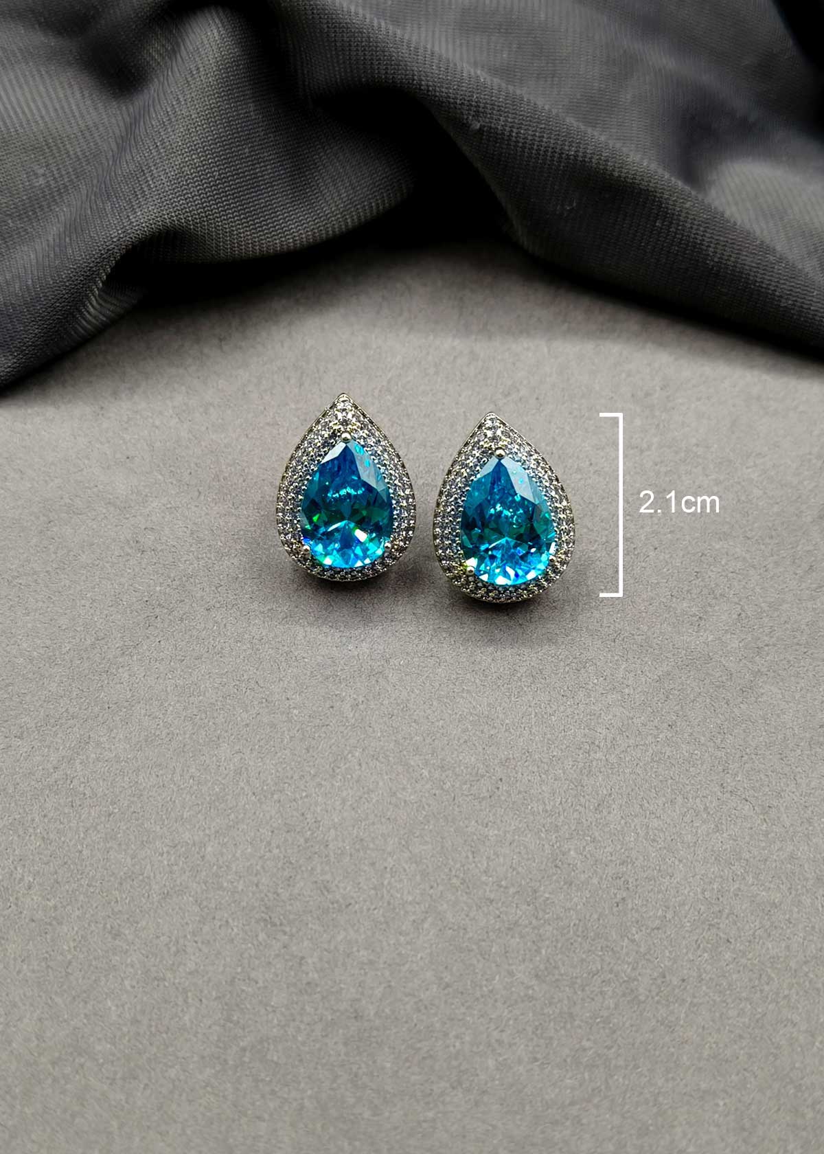 Beautiful Teardrop Cubic Zircon Stud Earrings For Women