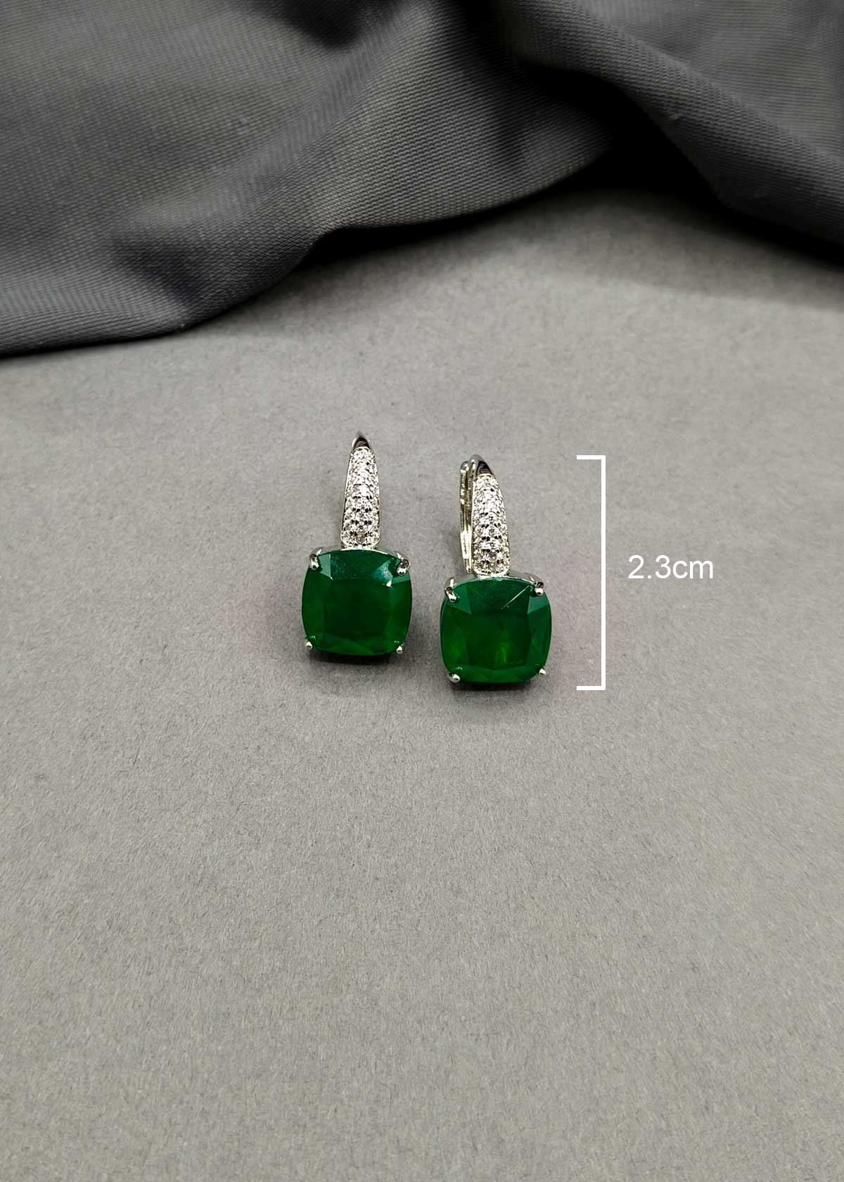 Classic Cushion Cut Cubic Zircon Dangle Earrings For Women