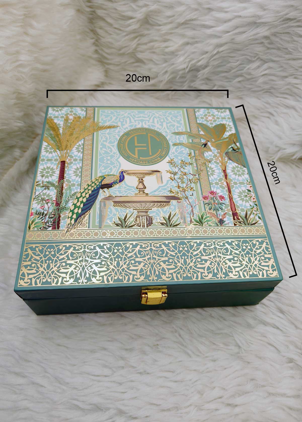 999 Fine Silver Ganesh Gift Set With Meenakari Coin