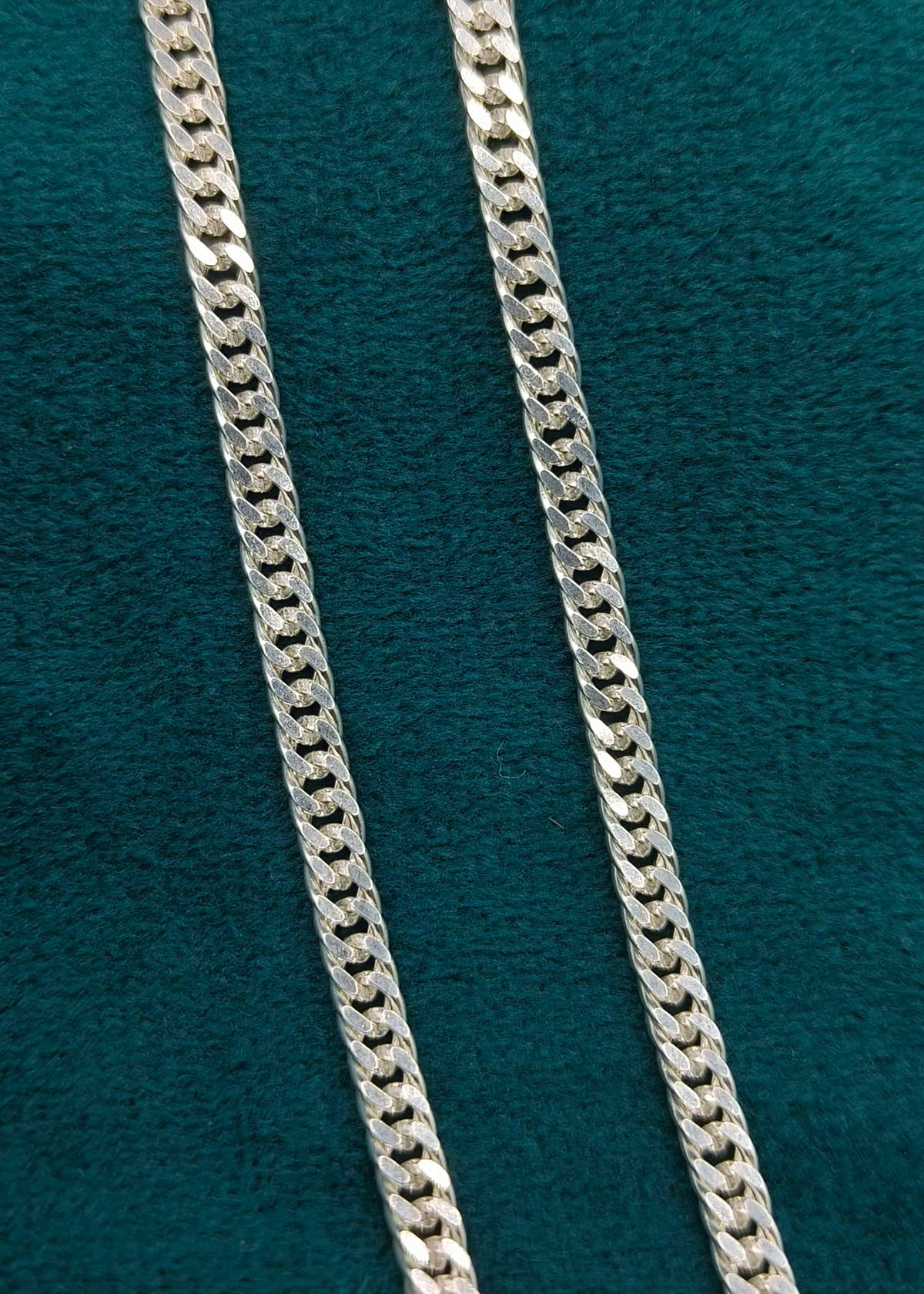 92.5 Sterling Silver Classic Curb Link Men's Chain