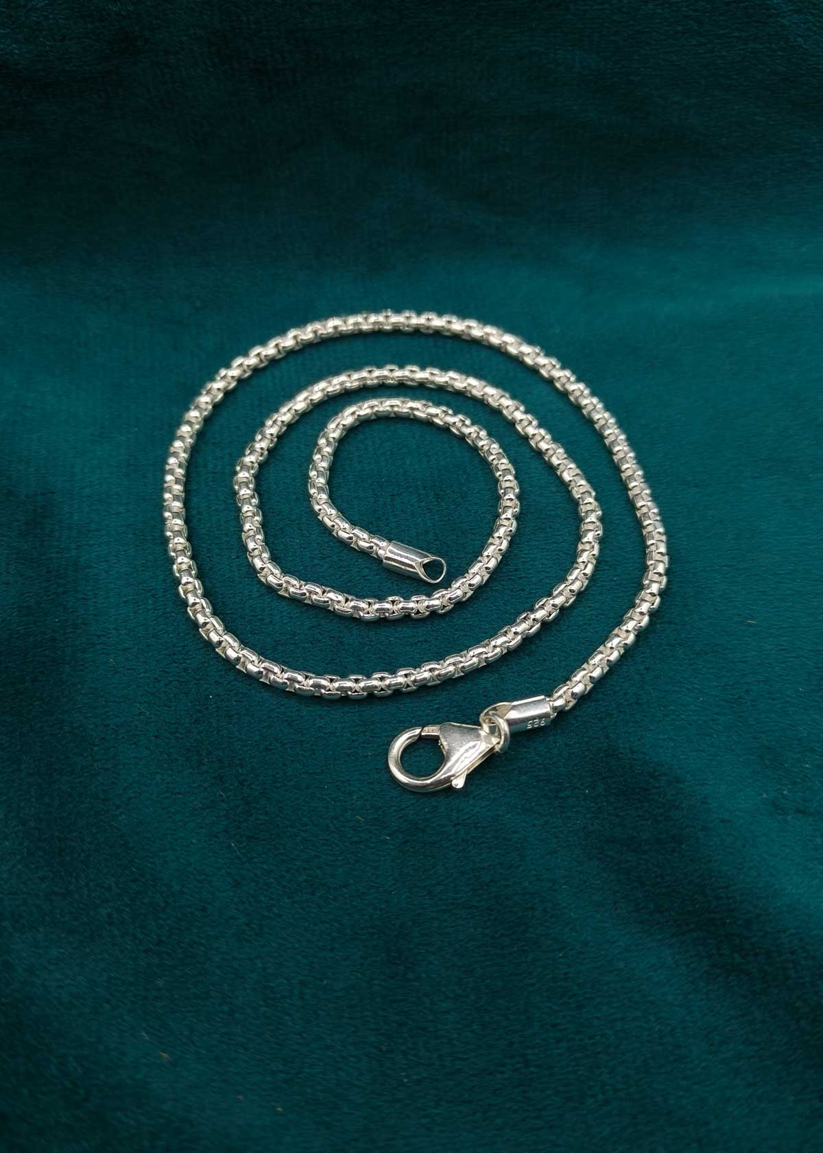 92.5 Sterling Silver Circular Link Men's Chain