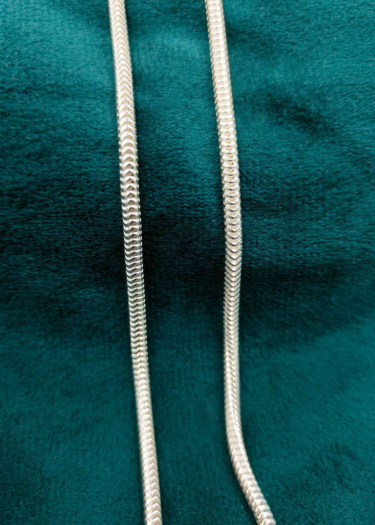 92.5 Sterling Silver Snake Link Men's Chain