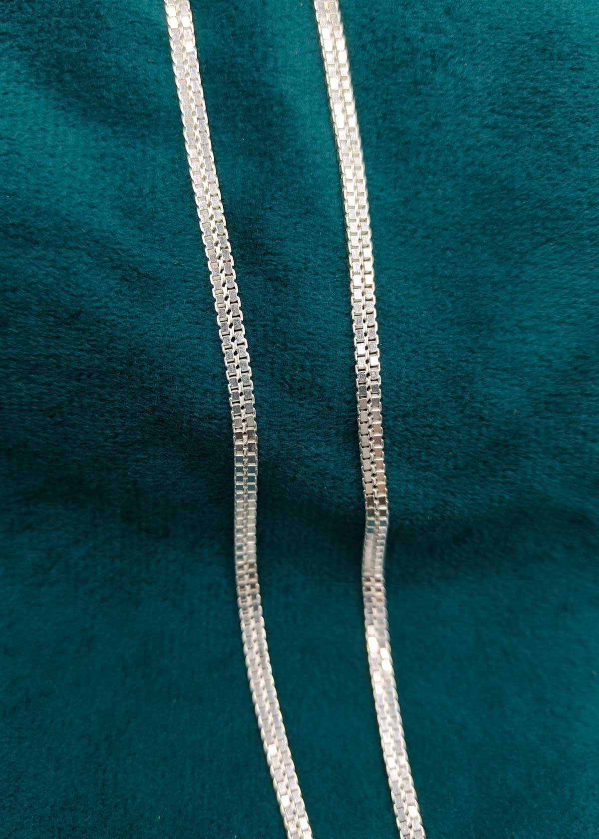 92.5 Sterling Silver Woven Link Men's Chain