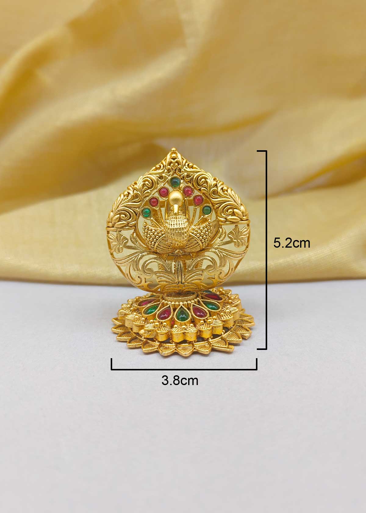 Antique Gold Plated Peacock Agarbatti Stand