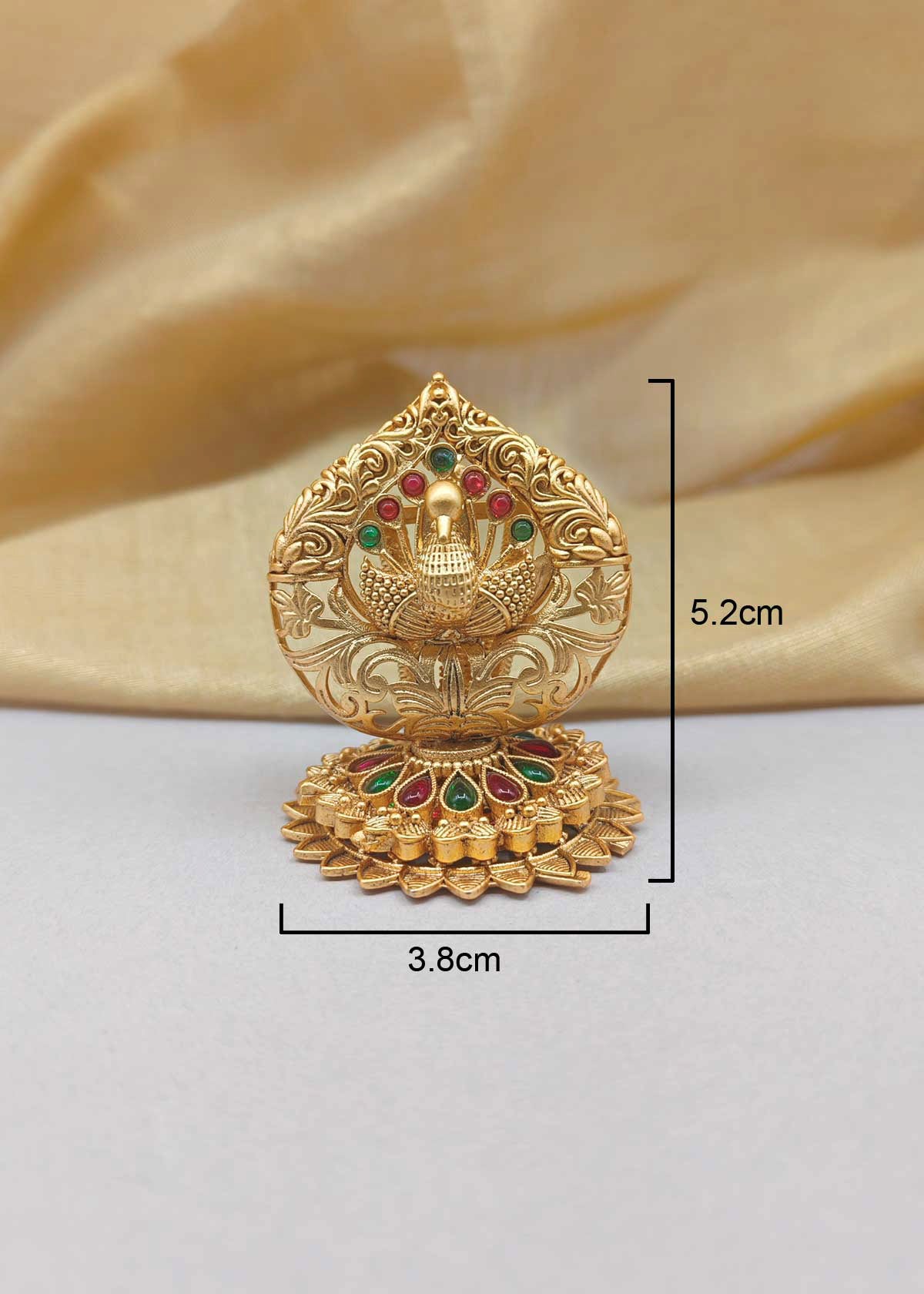 Antique Gold Plated Peacock Agarbatti Stand