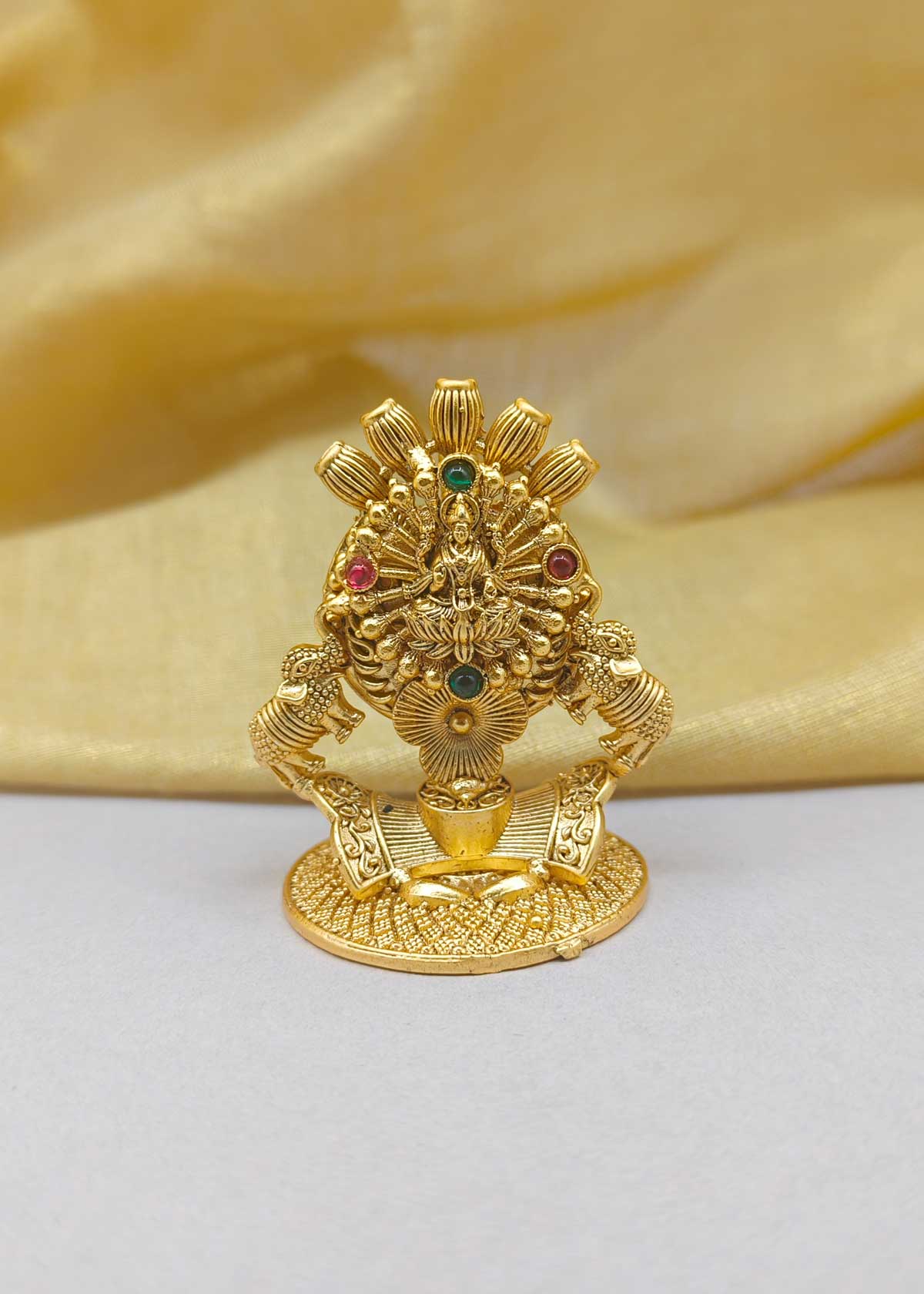 Antique Gold Plated Goddess Lakshmi Agarbatti Stand