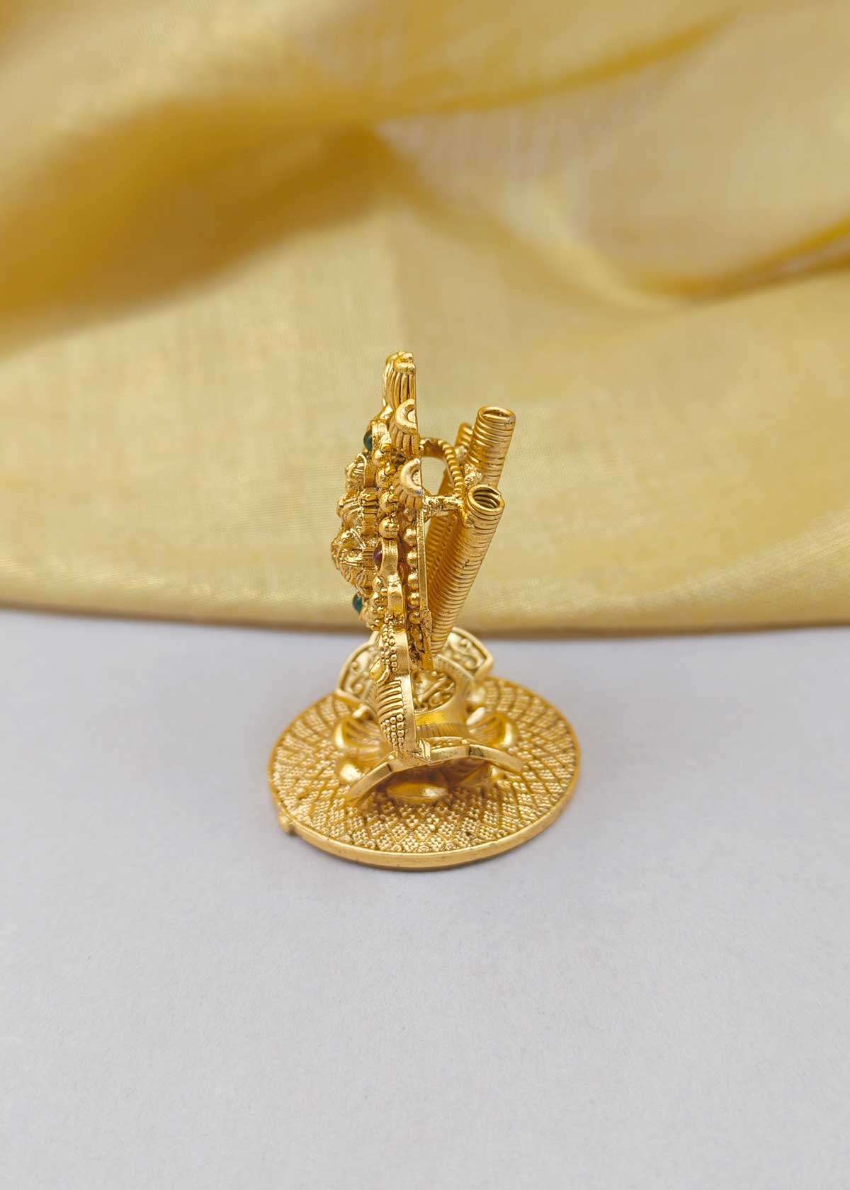 Antique Gold Plated Goddess Lakshmi Agarbatti Stand