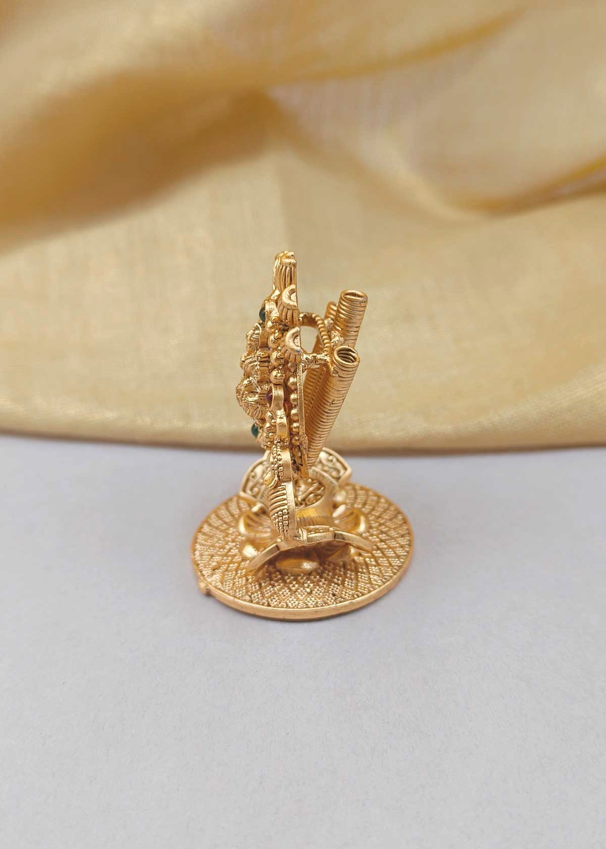 Antique Gold Plated Goddess Lakshmi Agarbatti Stand