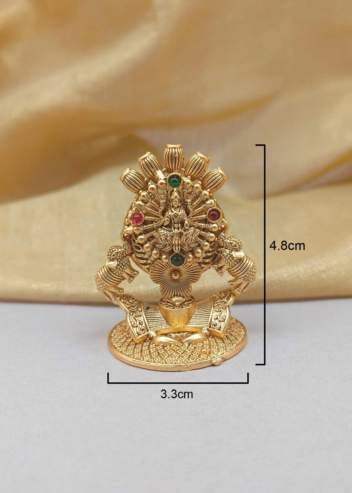 Antique Gold Plated Goddess Lakshmi Agarbatti Stand
