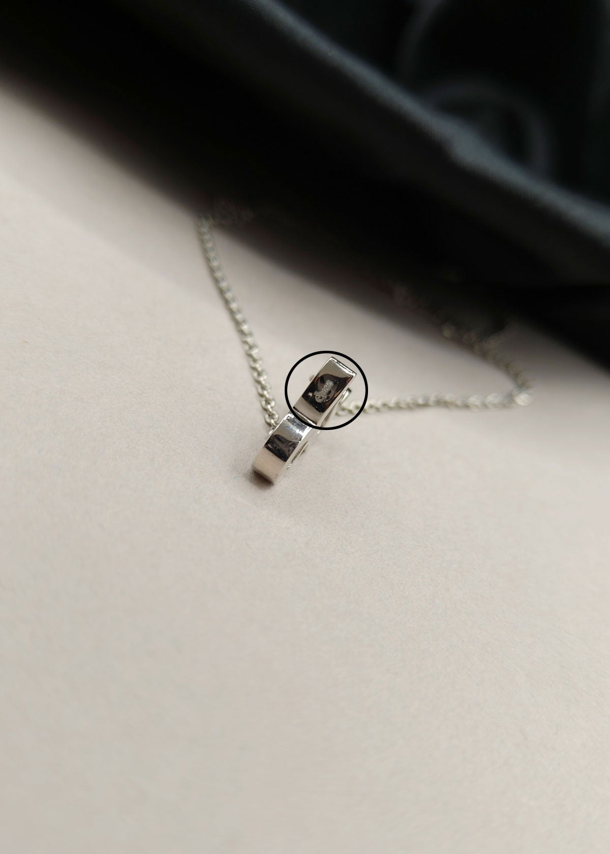 92.5 Sterling Silver Capricorn Zodiac Symbol Pendant + Chain