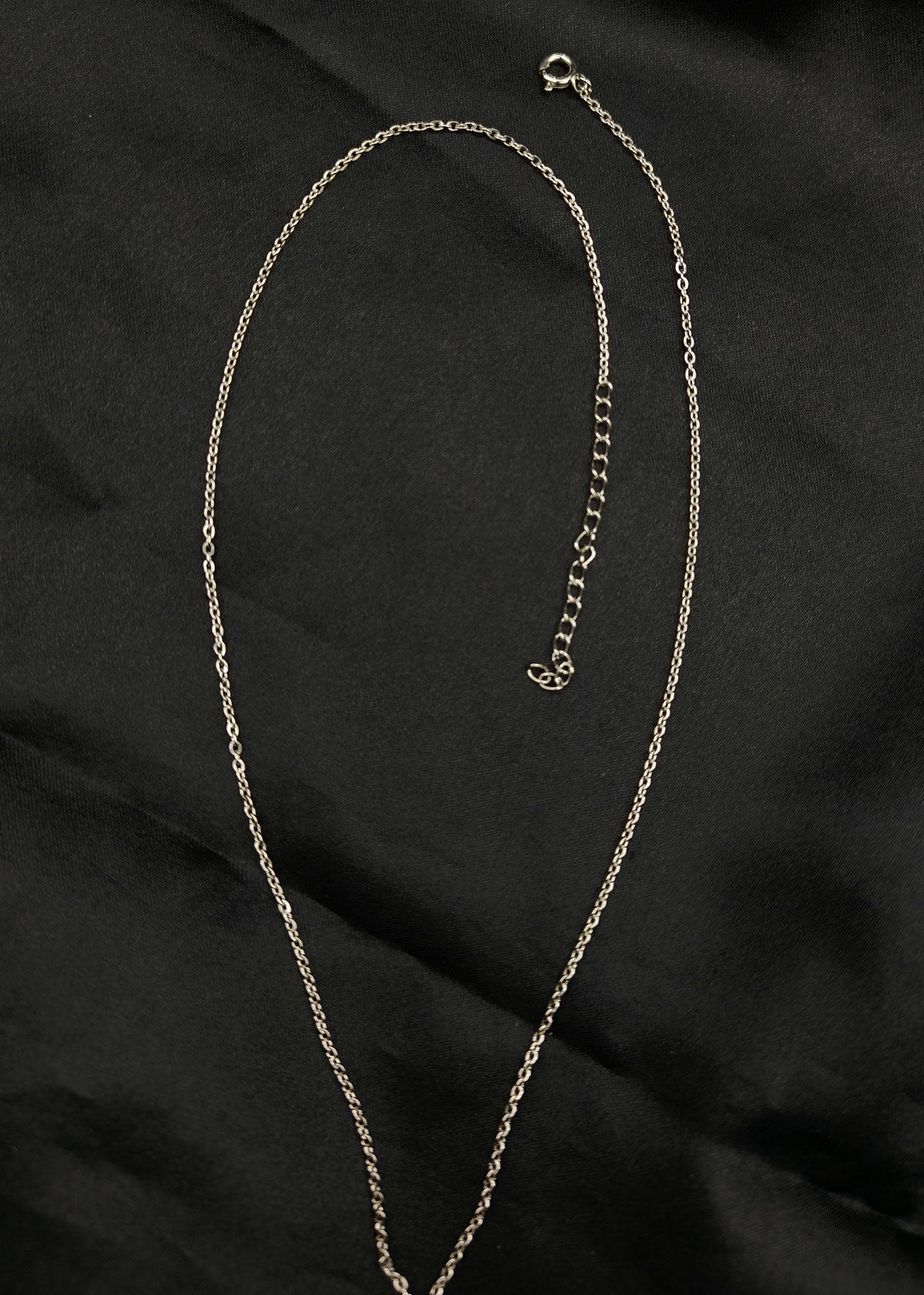 92.5 Sterling Silver Taurus Zodiac Symbol Pendant + Chain