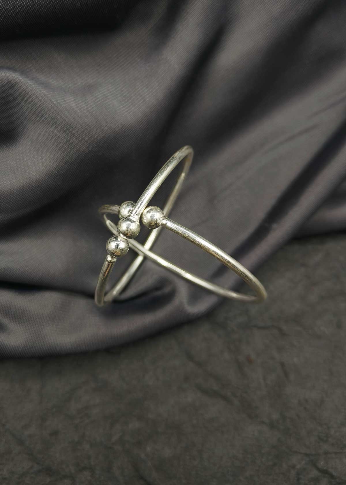 Delicate 92.5 Sterling Silver Adjustable Baby Kada