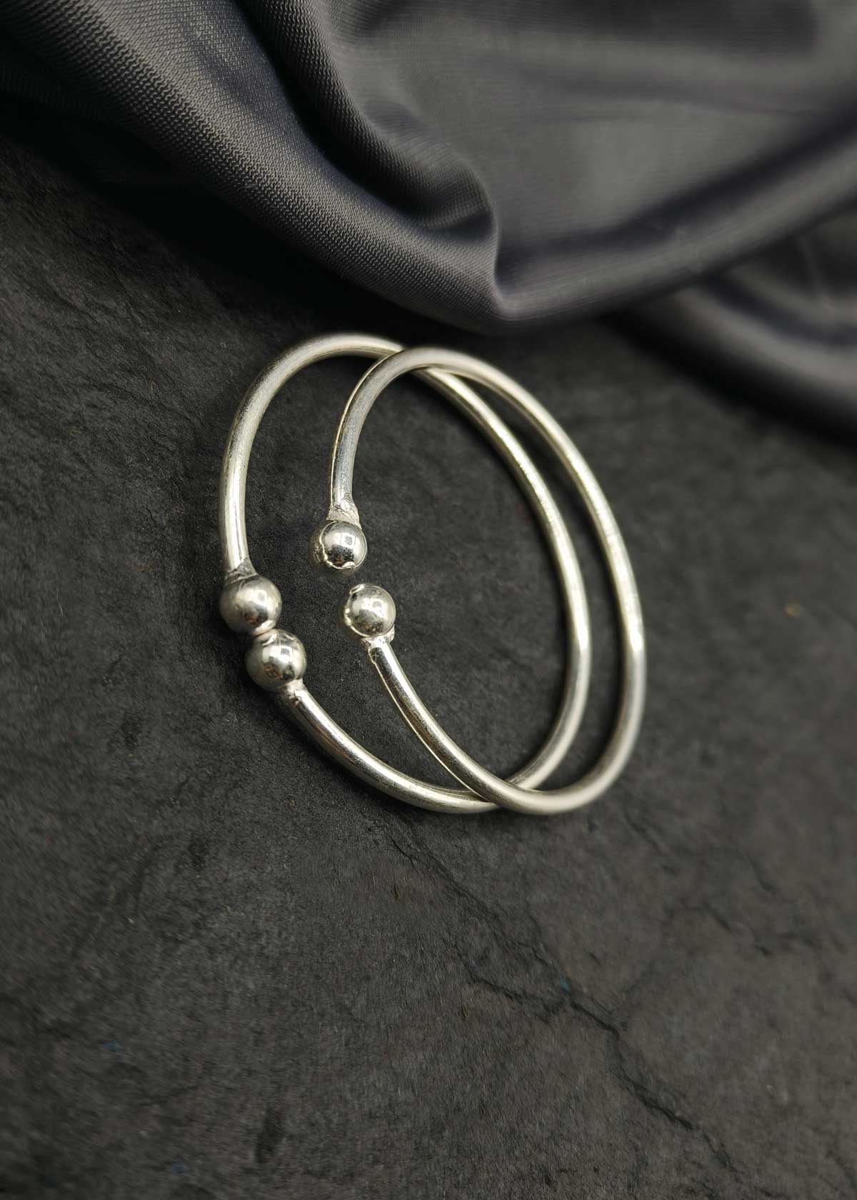Delicate 92.5 Sterling Silver Adjustable Baby Kada