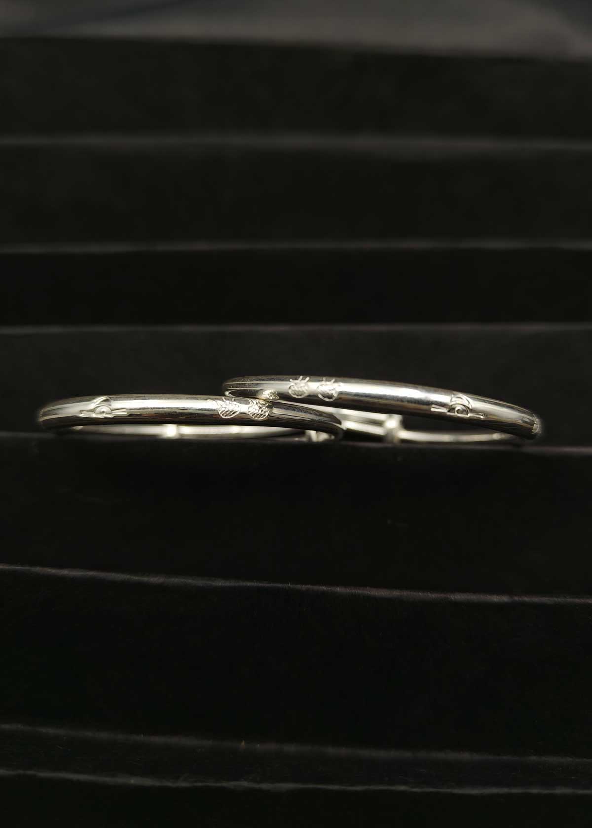 Simple 92.5 Sterling Silver Adjustable Baby Kada