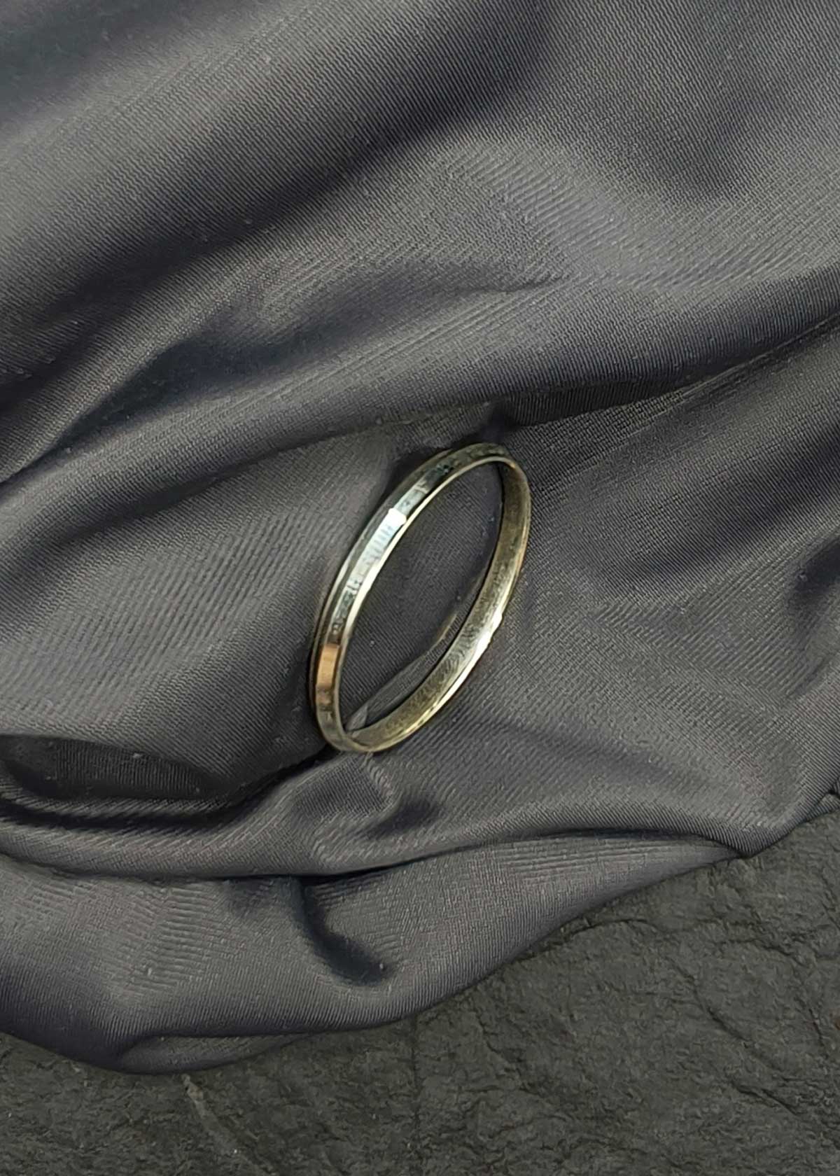 92.5 Sterling Silver Single Punjabi Style Fixed Baby Kada