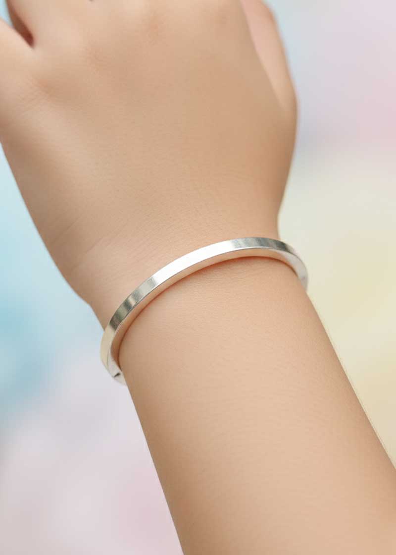 92.5 Sterling Silver Single Openable Baby Kada