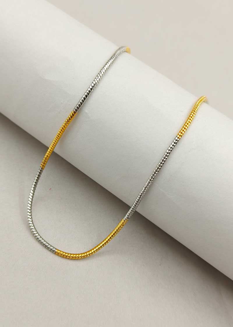 Elegant Gold And Silver Plated Women Chain